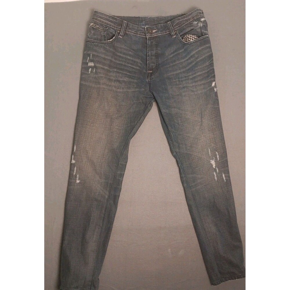 Cult Of Individuality Japanese Selvedge Denim Hagen Button Fly Jeans, 42x34